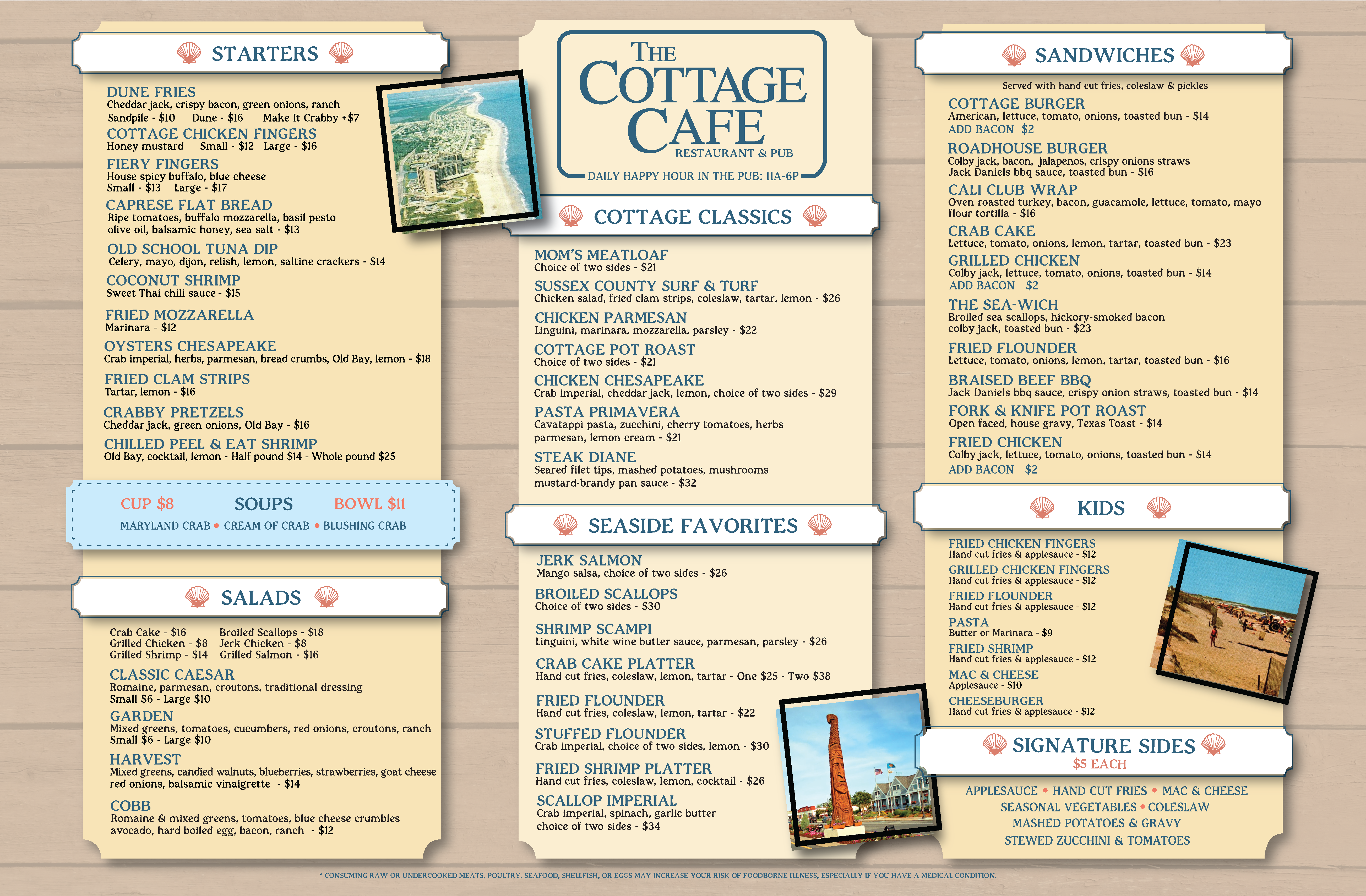Cottage Cafe 2024 Summer Menu
